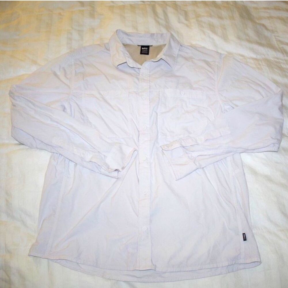 REI Co-op Men's XL Tall Sahara Solid Sun Shirt
